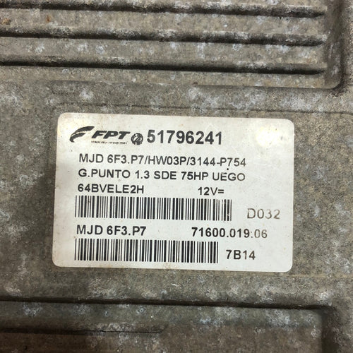 Centralita motor Fiat Grande Punto 1.3 cód.: 51796241