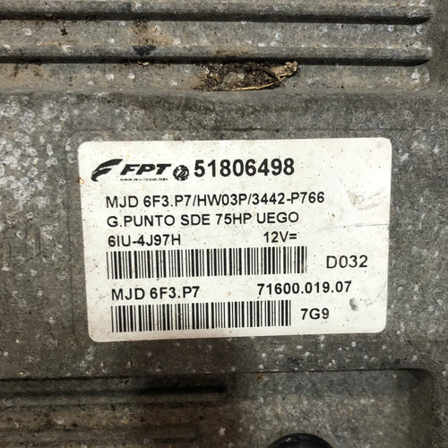 Centralita motor Fiat Grande Punto 1.3 mjt cód: 7160001907