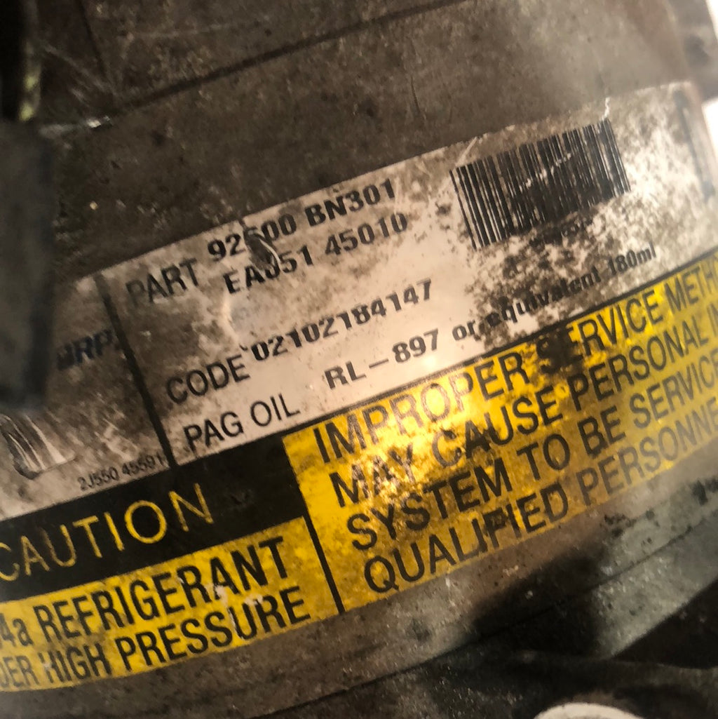 Compressore aria condizionata Nissan primera cod: 92600BN301