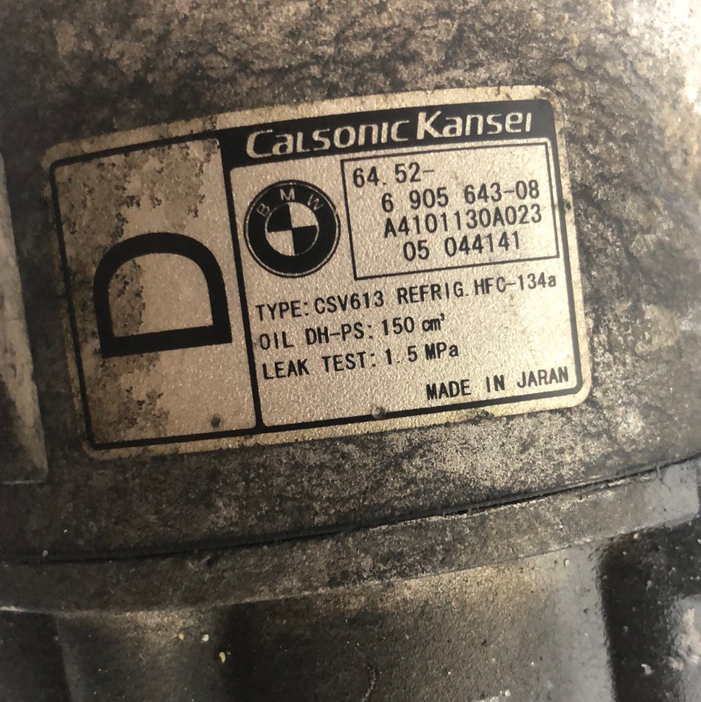 BMW X3 air conditioning compressor code: A4101130A023