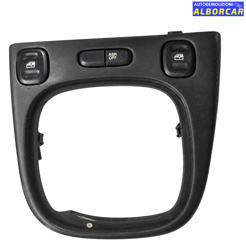 Comandi pulsantiera alza vetri Fiat Panda su sfondo bianco con logo Alborcar