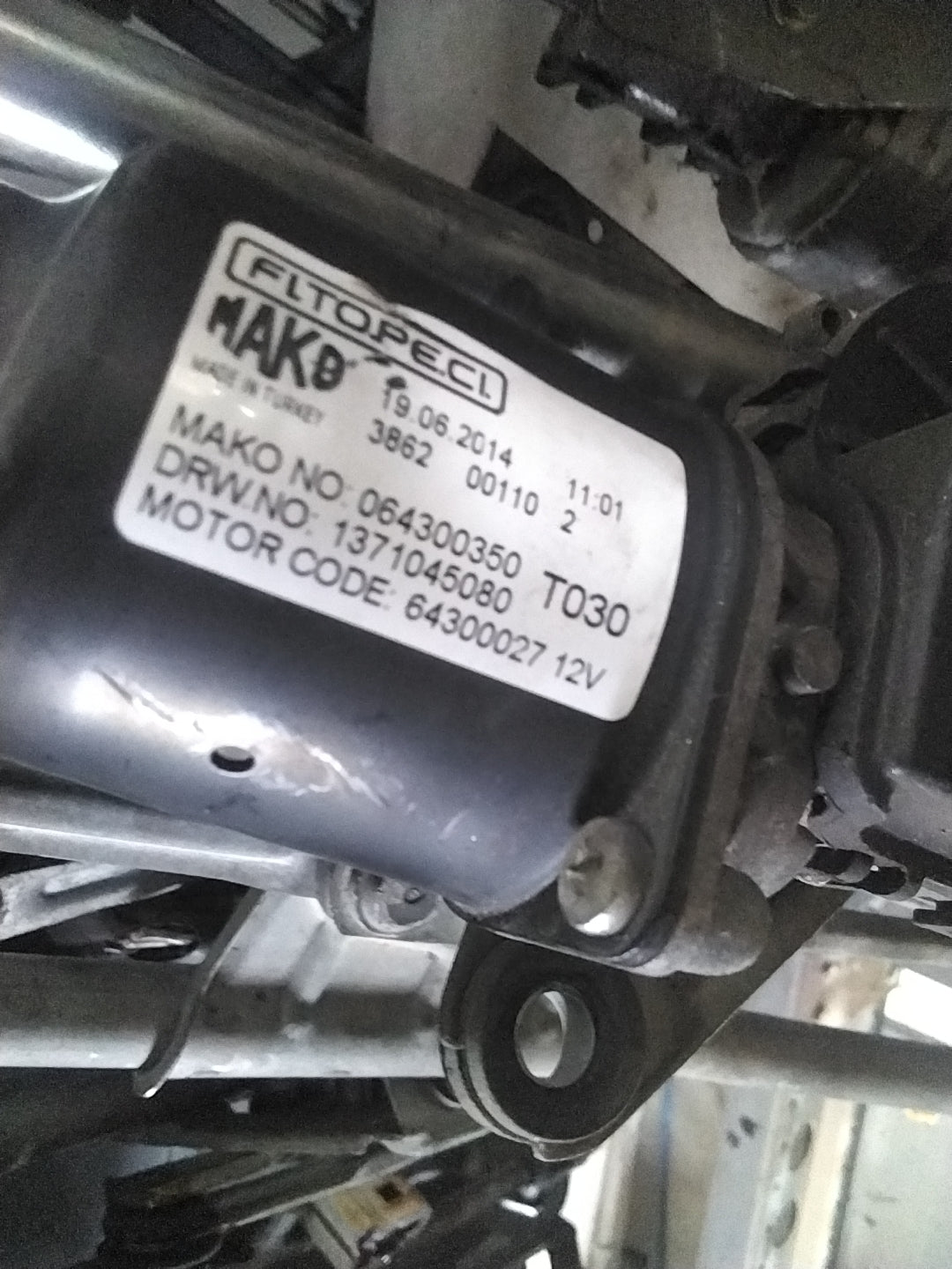 Motorino tergicristallo fiat fiorino