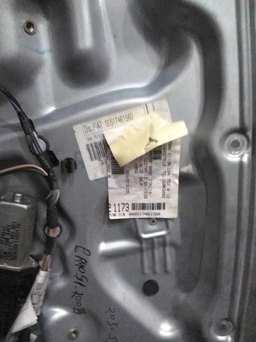 Pannello alzavetro Fiat Idea