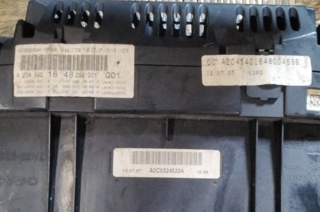 Quadro strumenti contachilometri mercedes c220 anno 2015 codice A2C53245324