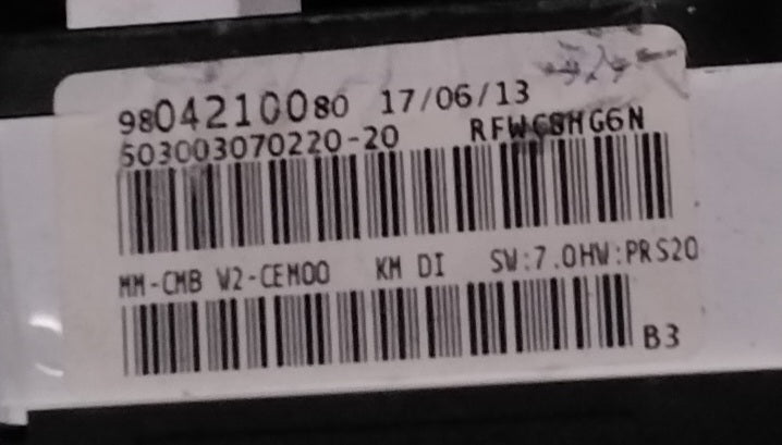 Quadro strumenti contachilometri peugeot 508 codice 9804210080