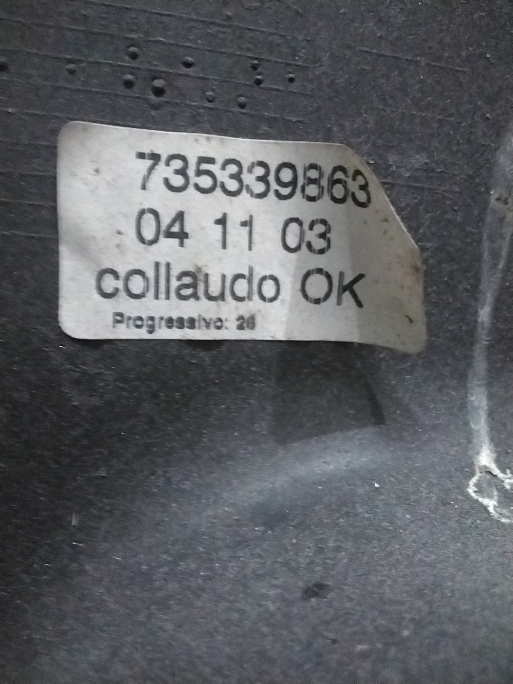 Pannello alzavetro Lancia Y