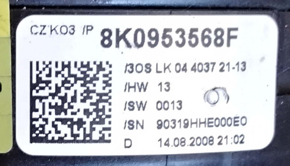 Devioluce audi a4 codice 8K0953568F