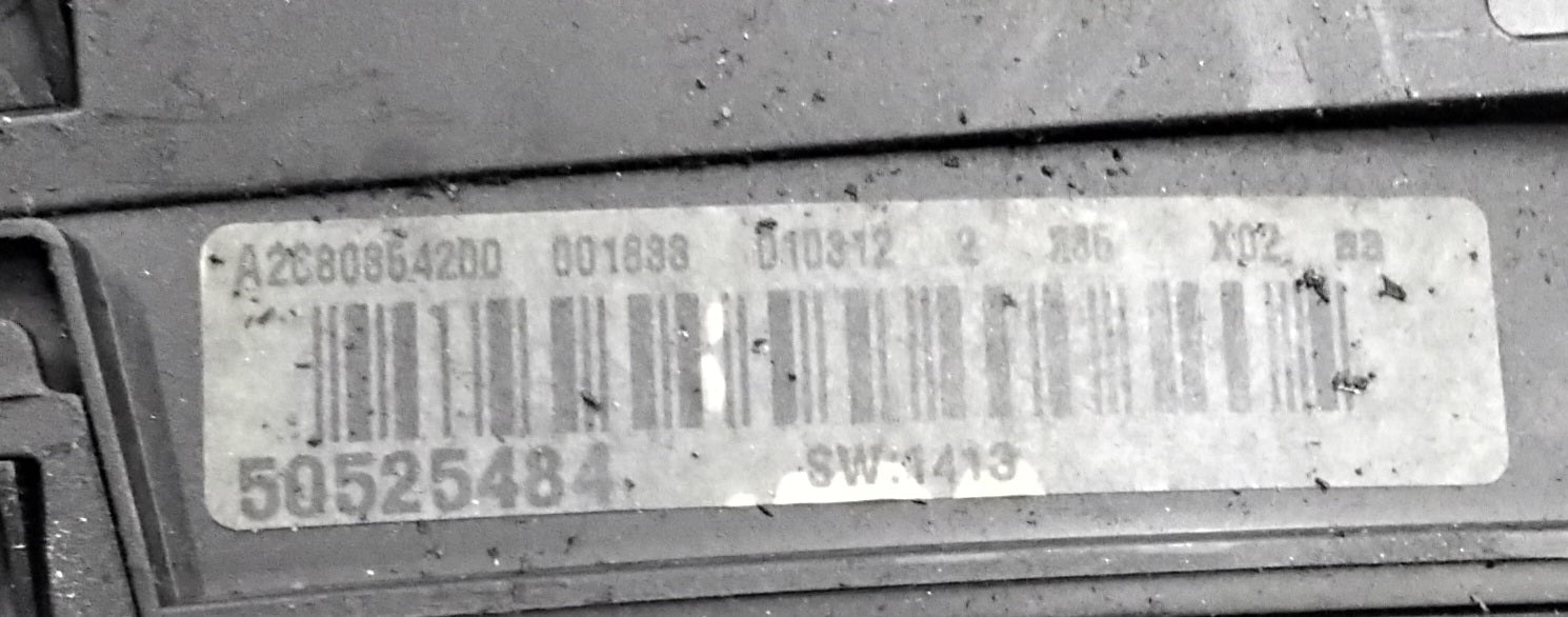 Quadro strumenti contachilometri alfa romeo mito diesel codice 50525484