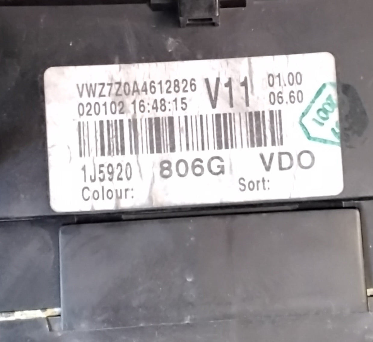 Quadro strumenti contachilometri Volkswagen golf 4 anno 1997-2001 codice 1J5920806G