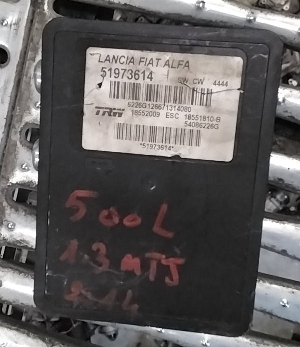 Centralina pompa abs fiat 500L 1.3 multijet anno 2014 codice 51973614