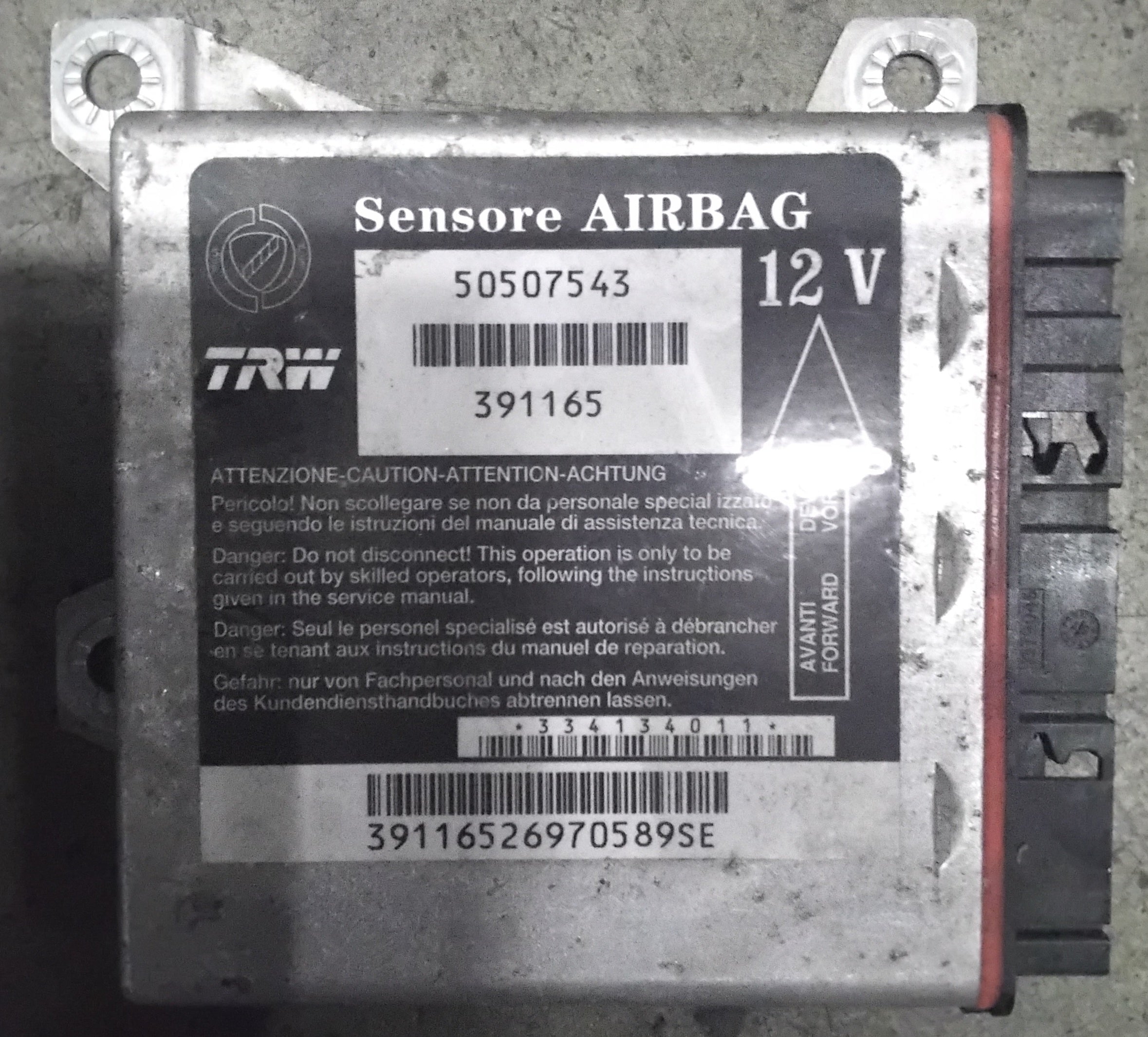 Centralina airbag alfa romeo 159 codice 50507543