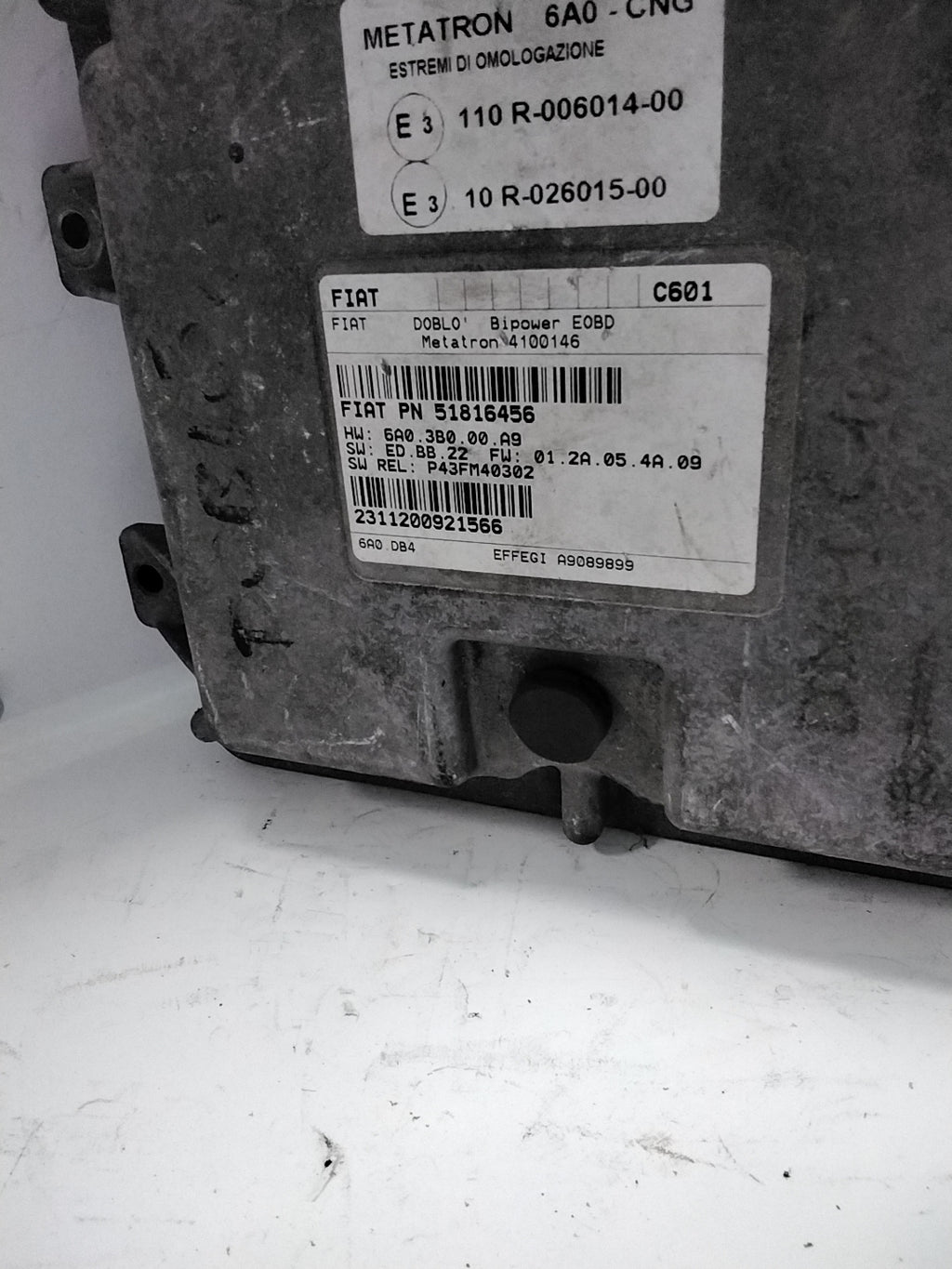 Centralita Motor Fiat Dobló 1.6 Gasolina código:51816456