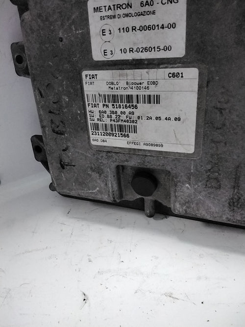 Centralita Motor Fiat Dobló 1.6 Gasolina código:51816456