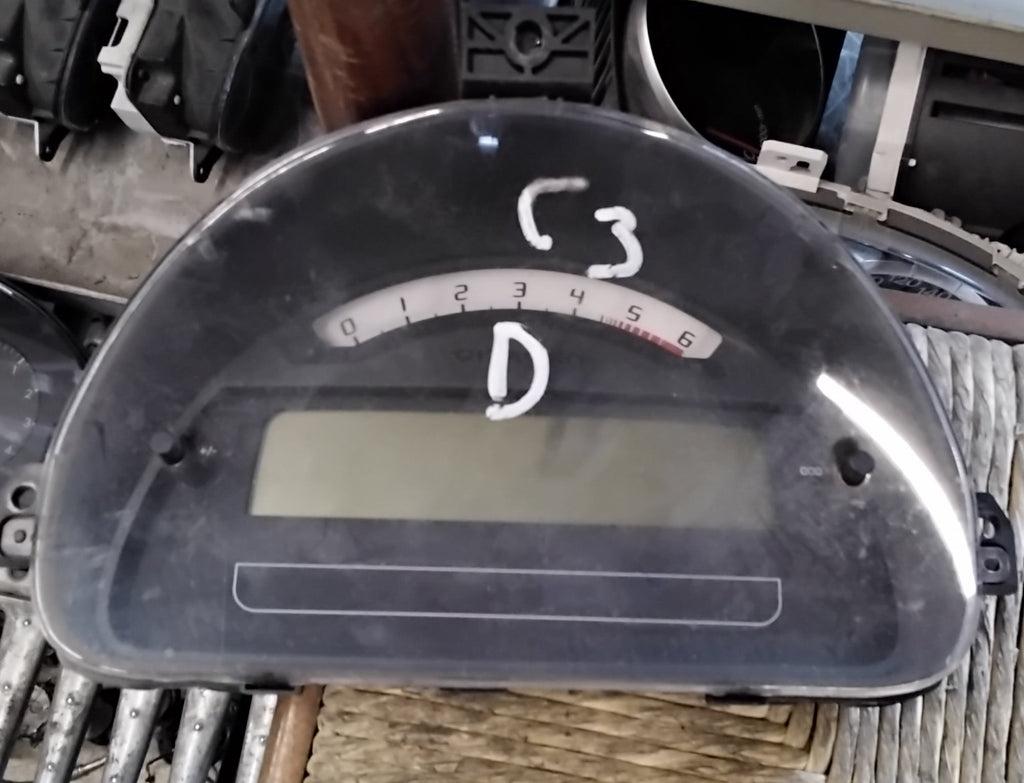 Quadro strumenti contachilometri citroen c3 diesel anno 2005 codice P9660225880D02