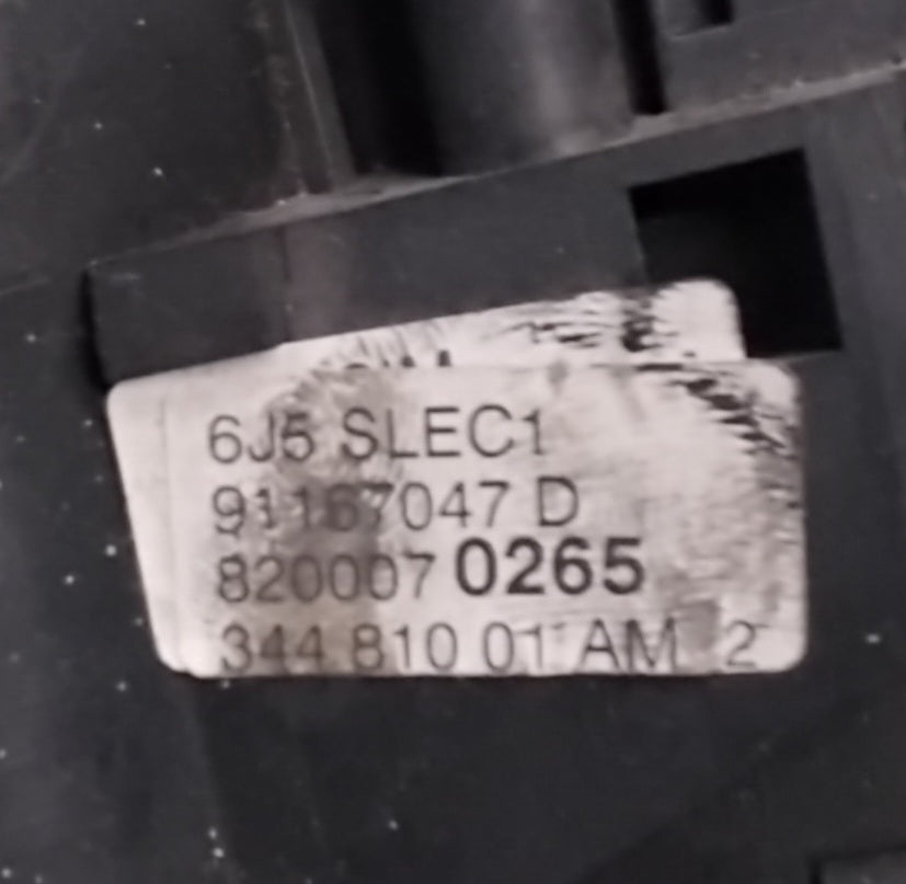 Devioluce renault trafic codice 8200070265
