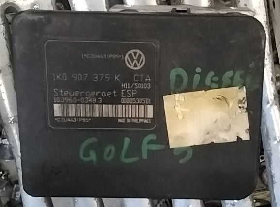 centralina pompa ABS volkswagen golf 5 2.0 tdi anno 2004 codice 1K0907379K