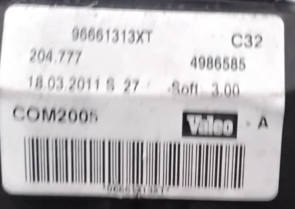 Devioluce citroen c3 codice 96661313XT