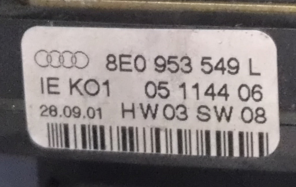 Devioluce audi a4 codice 8E0953549L