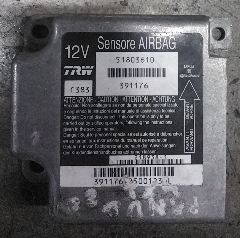 Centralina airbag fiat panda codice 51803610