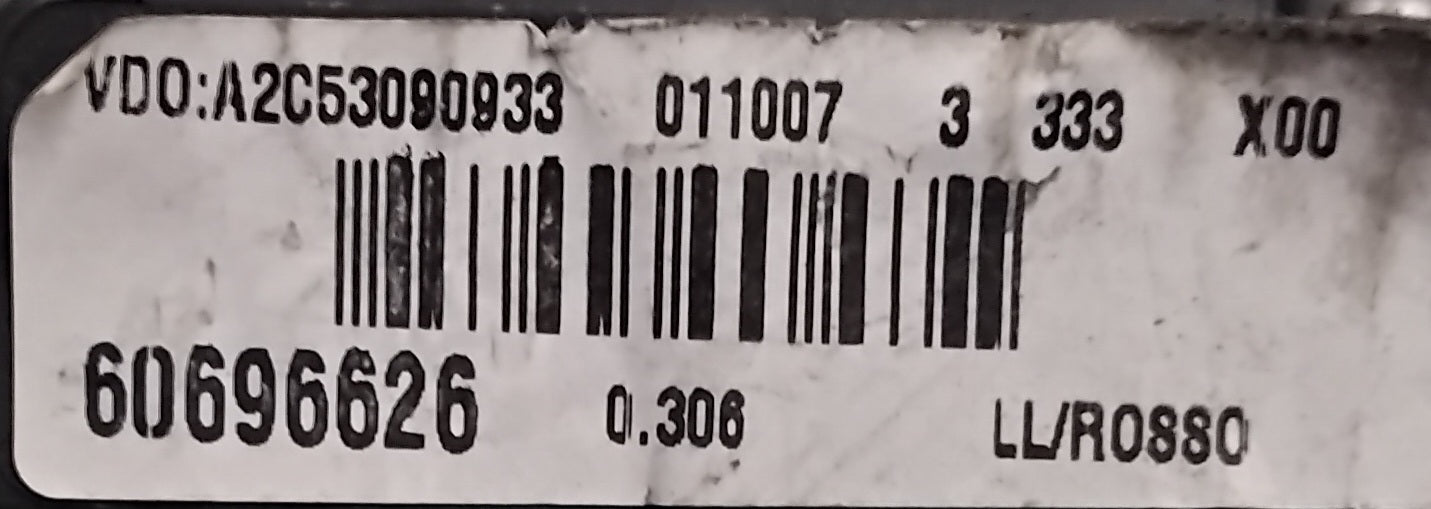 Quadro strumenti alfa romeo 159 codice 60966626