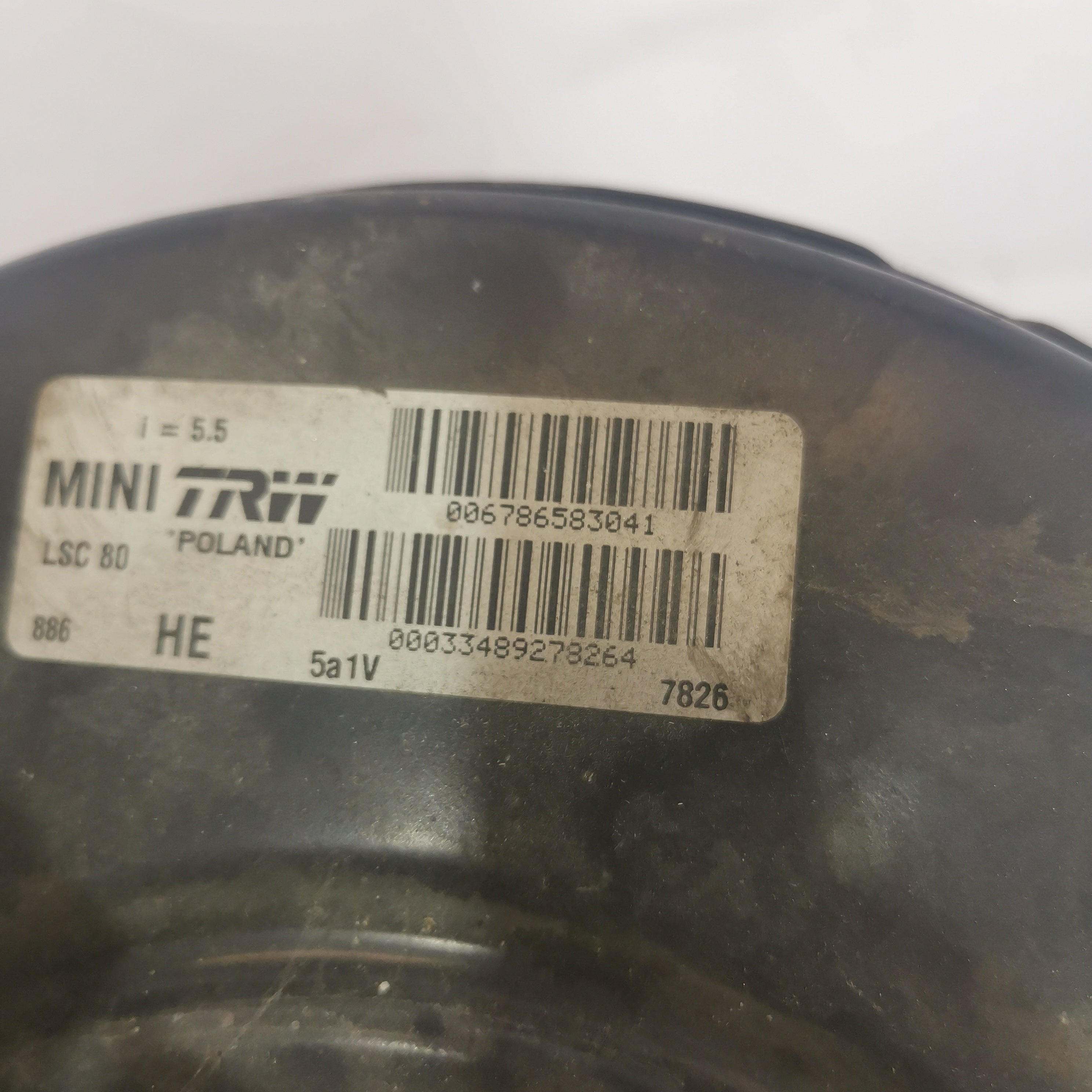 brake servo mini cooper diesel 2004 with code: 006786583041 (sf5p4)