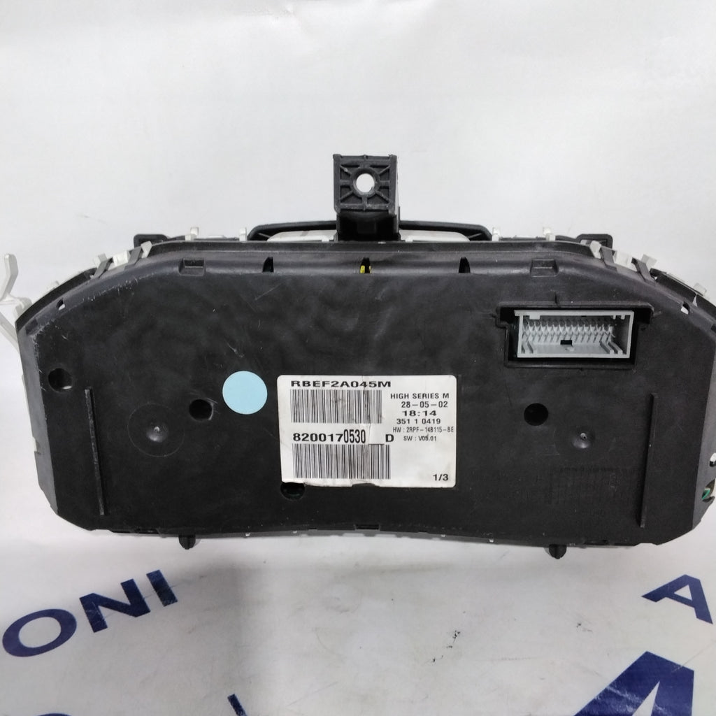 quadro strumenti/contachilometri renault megane anno 2004 codice:8200170530/8200306552/8200364015