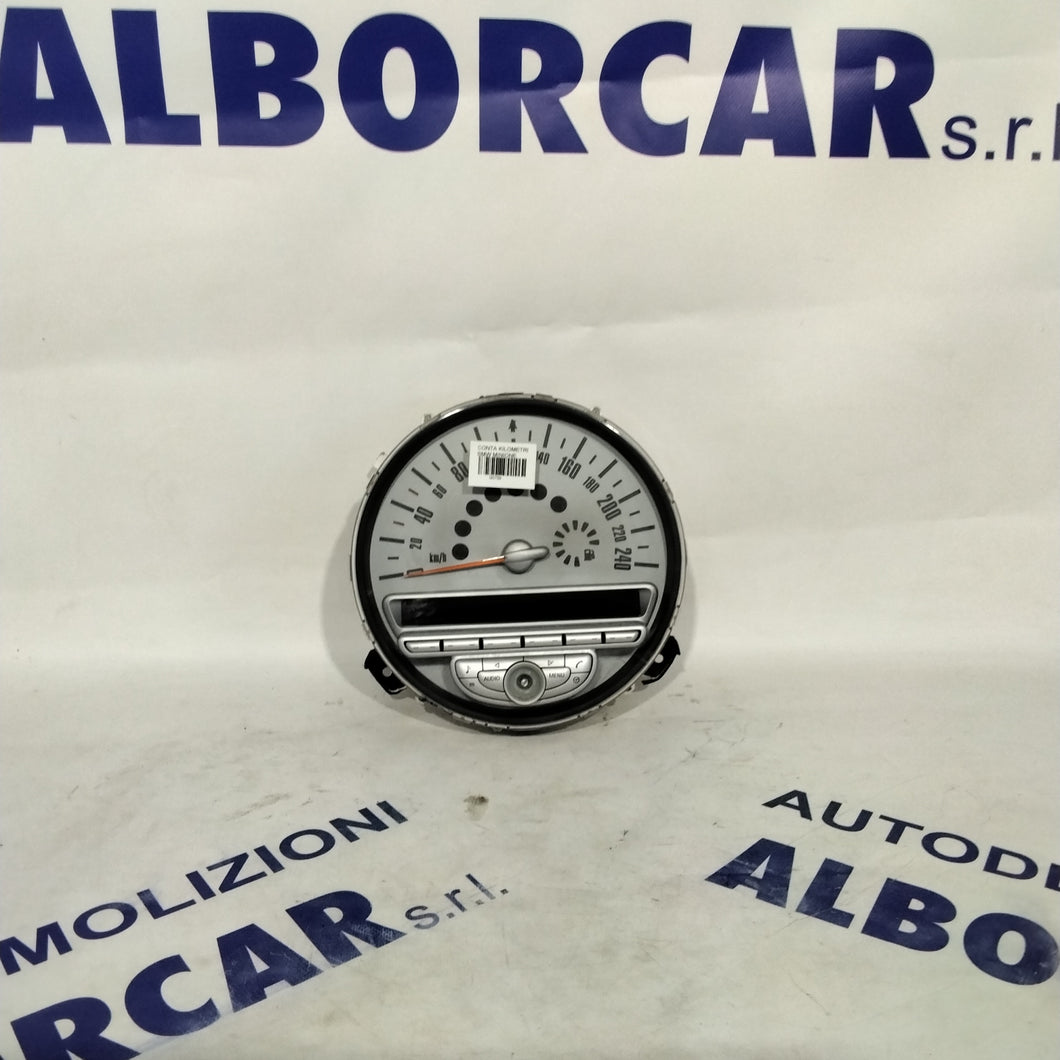 quadro strumenti/contachilometri/veglia mini cooper anno 2008 codice: 62116977077 (sf7p2)