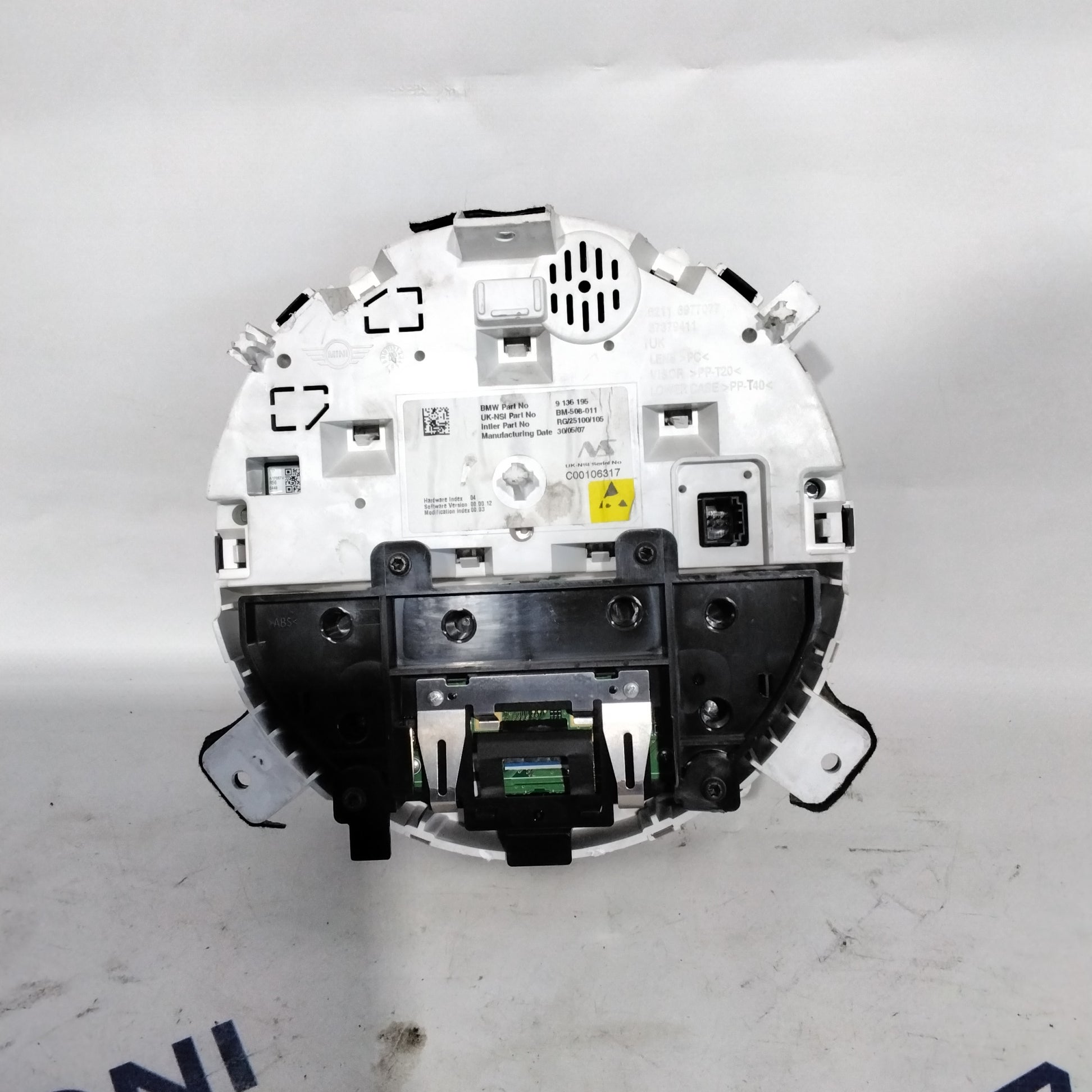 dashboard/speedometer/gauge mini cooper year 2008 code: 62116977077 (sf7p2)