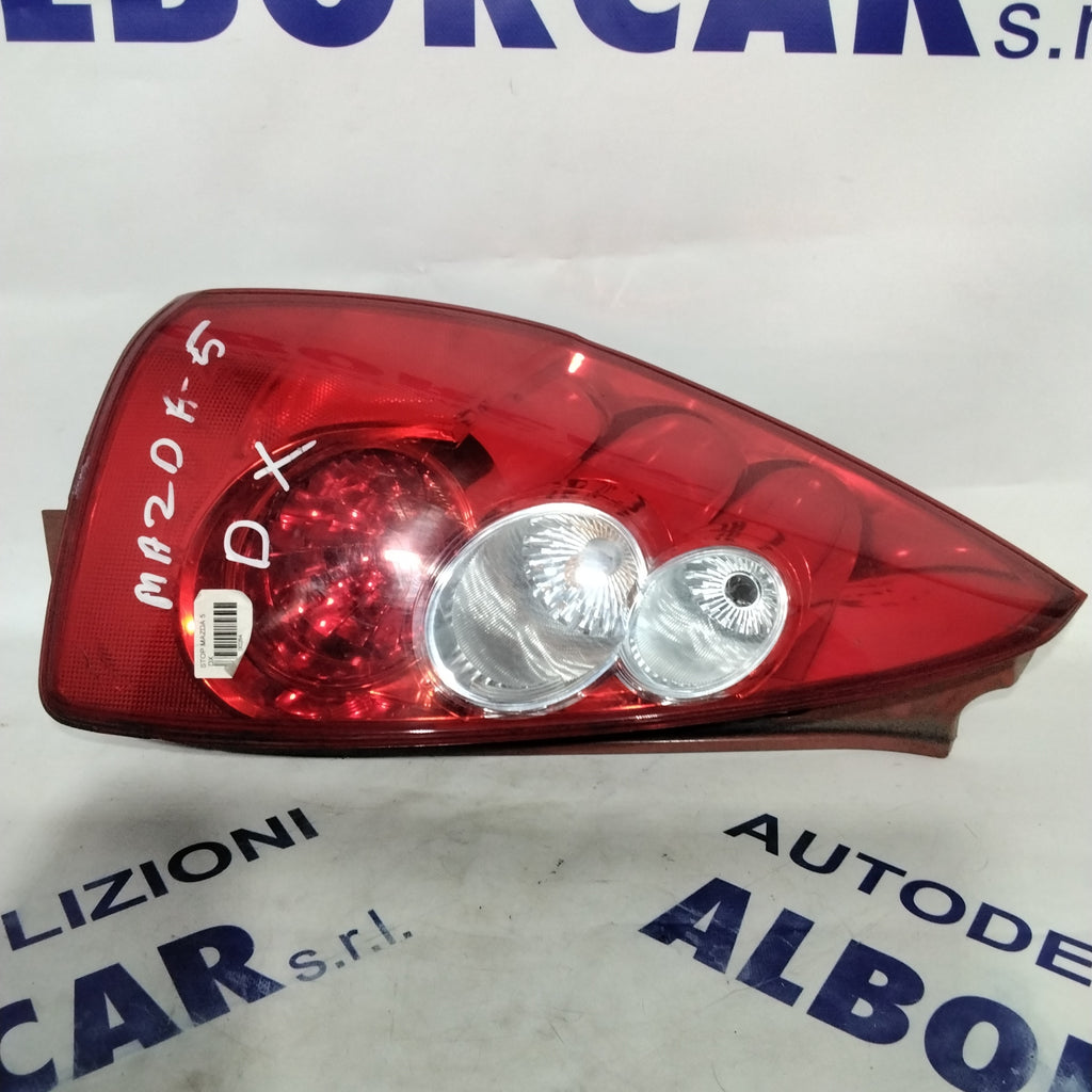right tail light mazda5 sedan year 2006 code C23551160