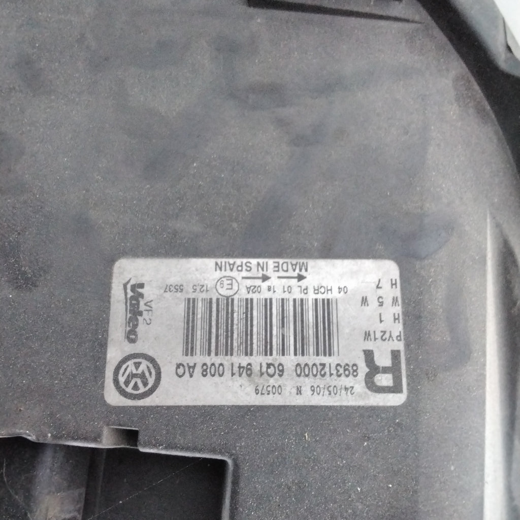 Faro fanale anteriore volkswagen polo  destro anno 2007 codice:89312000(sf8p5)