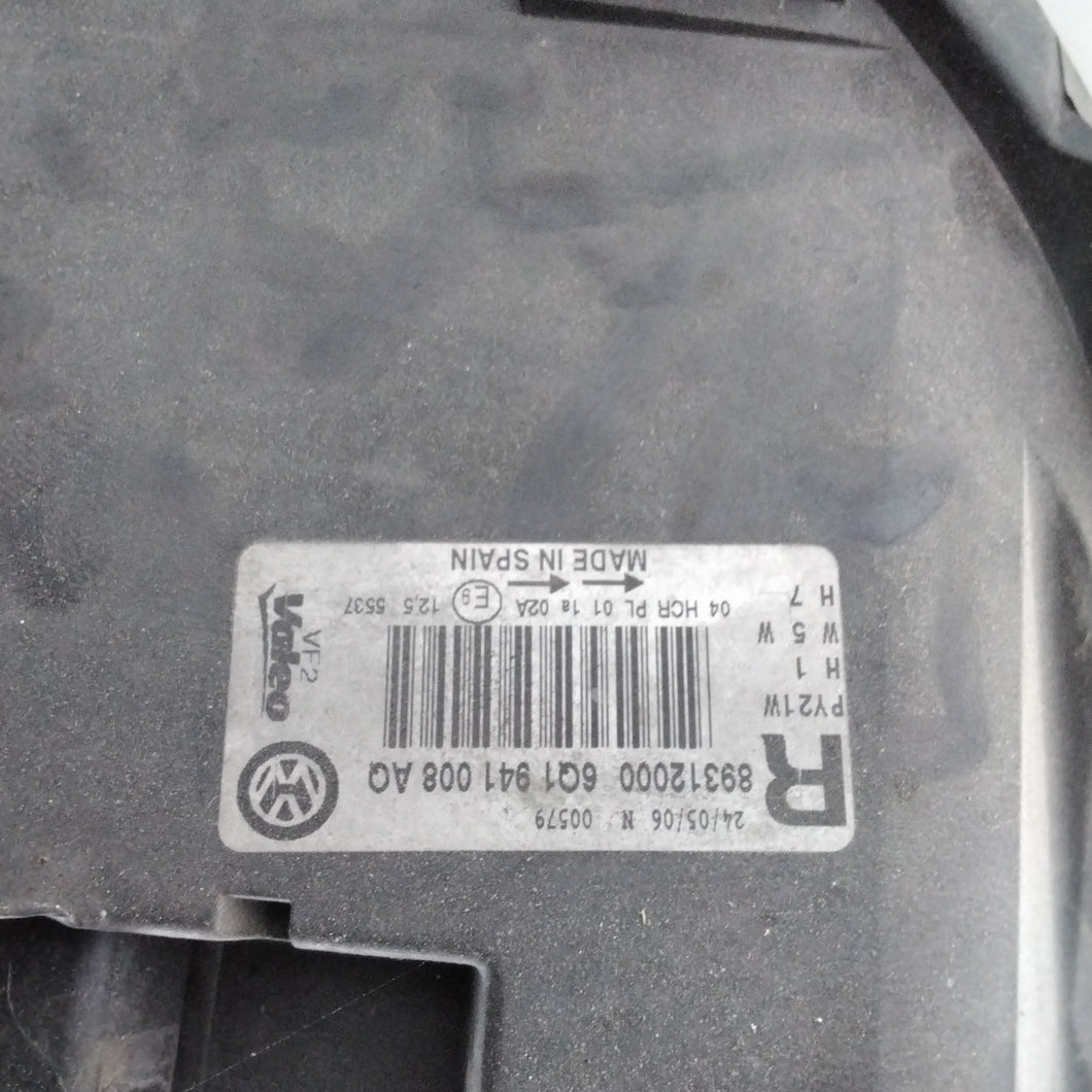 Faro fanale anteriore volkswagen polo  destro anno 2007 codice:89312000(sf8p5)