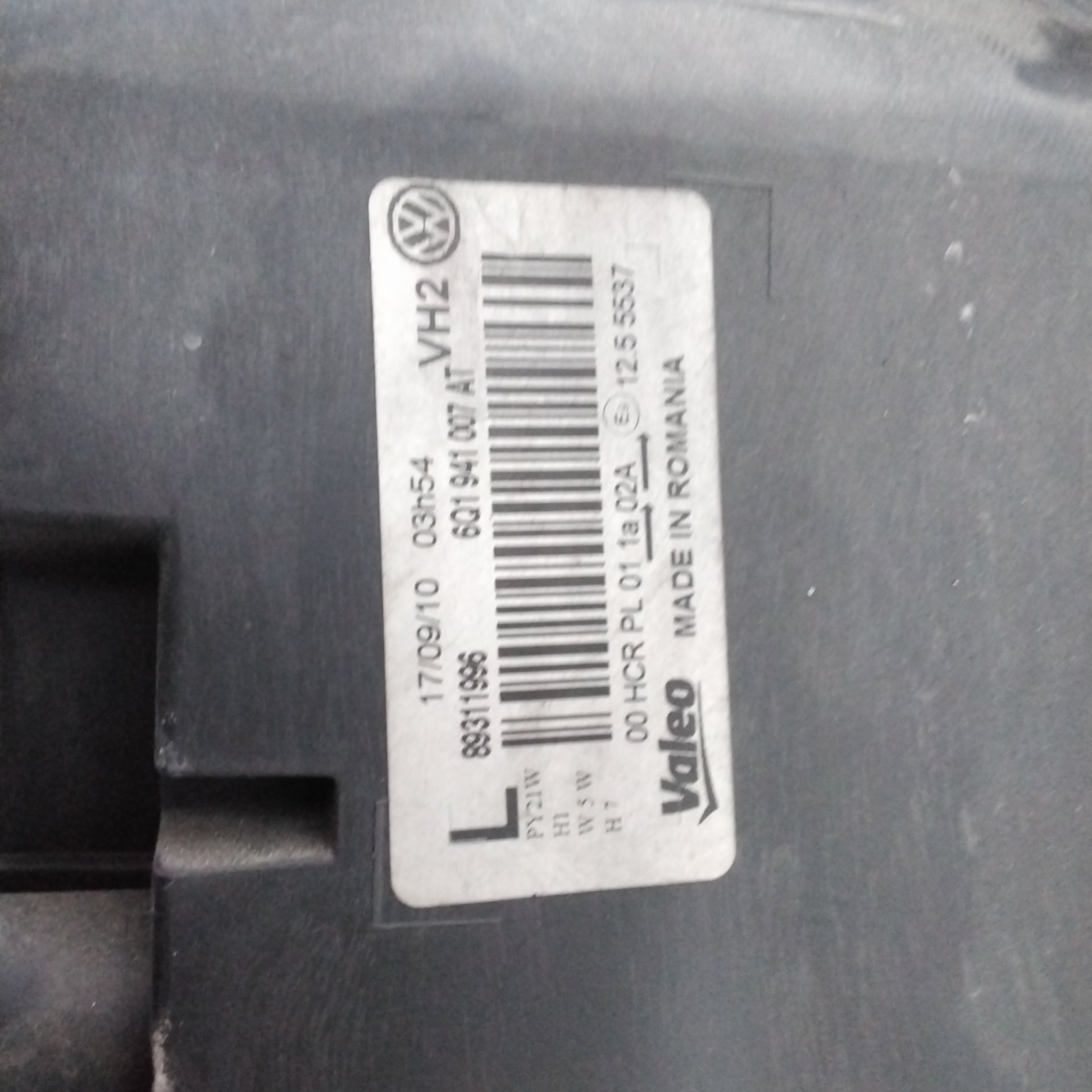 Left front headlight Volkswagen Polo year 2007 code:89311996(sf8p5)