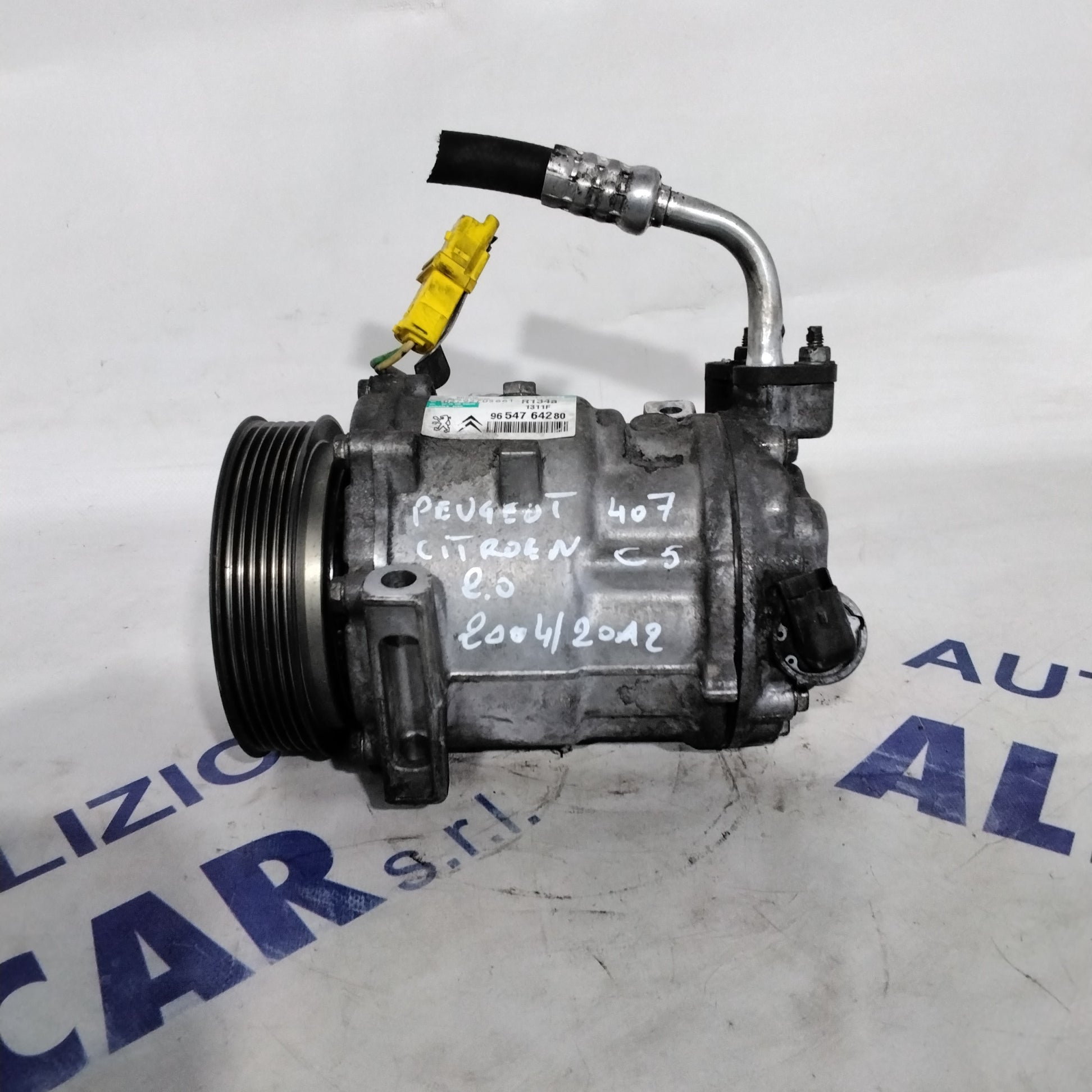 air conditioning compressor Peugeot 407 / Citroen C5 2.0 diesel year 2004/10 code: 9654764280 (sf14p7)