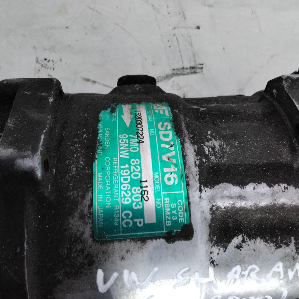 air conditioning compressor volkswagen sharan 1.9 tdi year 1995/2000 code:95NW19D629CC(sf14p2)
