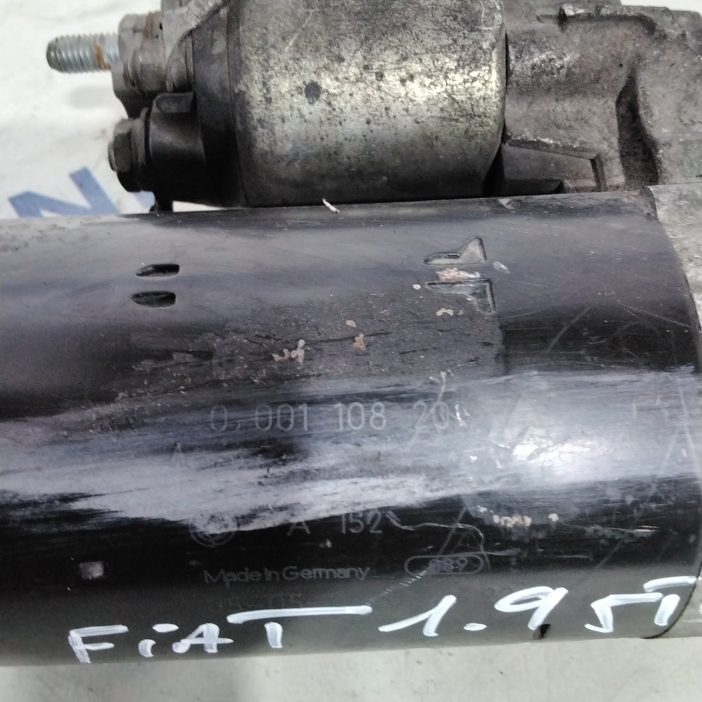 motorino di avviamento fiat 1.9 JTD  (croma /doblo /mutlipla  lancia lybra /stilo/scudo) anno 2004 codice:0001108202