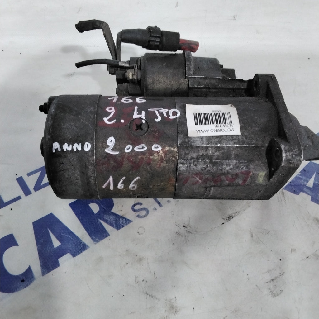 motorino di avviamento alfa romeo 166 2.4 JDT anno 2000 codice :63114010(sf15p4)