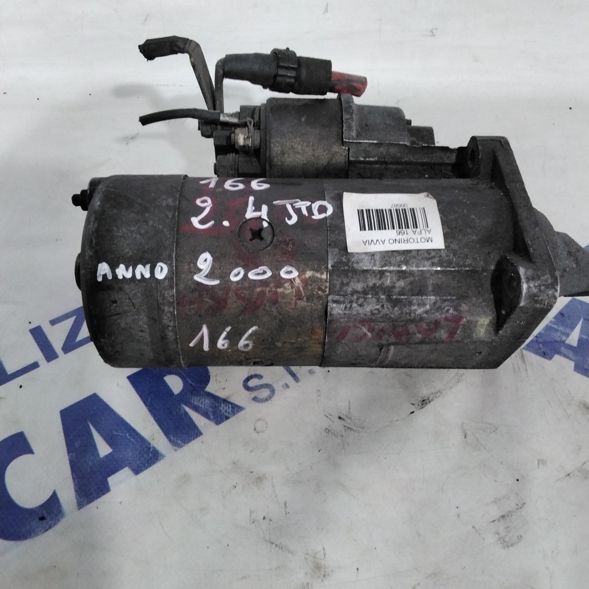 motorino di avviamento alfa romeo 166 2.4 JDT anno 2000 codice :63114010(sf15p4)