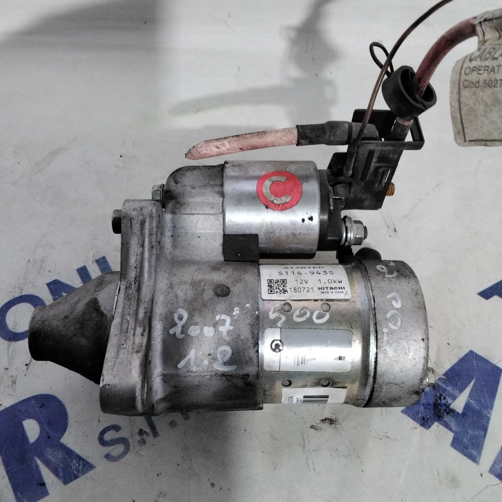 starter motor fiat 500 1.2 petrol year 2007 code s114943s