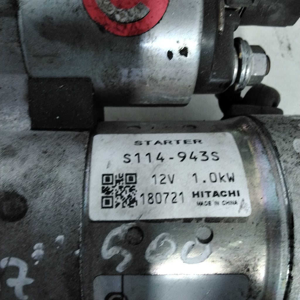 starter motor fiat 500 1.2 petrol year 2007 code s114943s