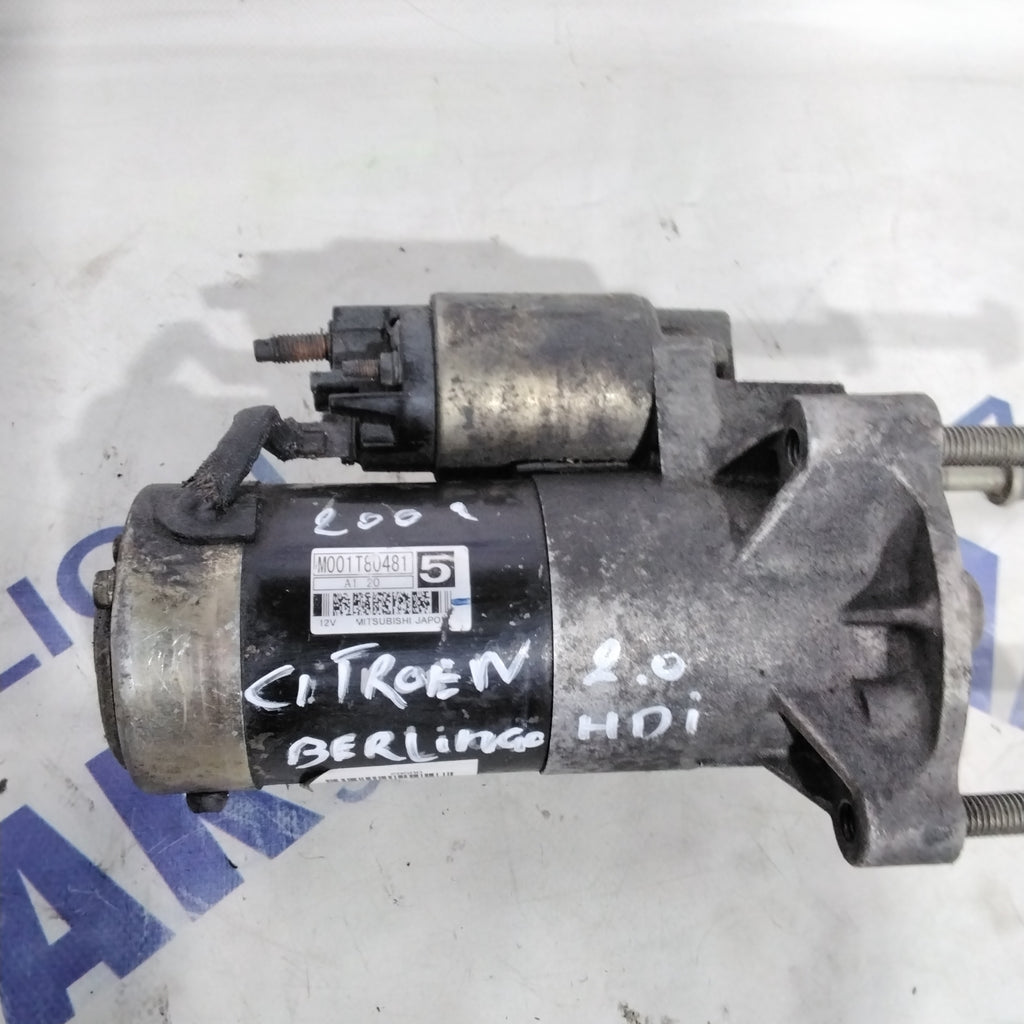 Citroen Berlingo 2.0 HDI starter motor year 2002 code: M001T80481(sf15p2)