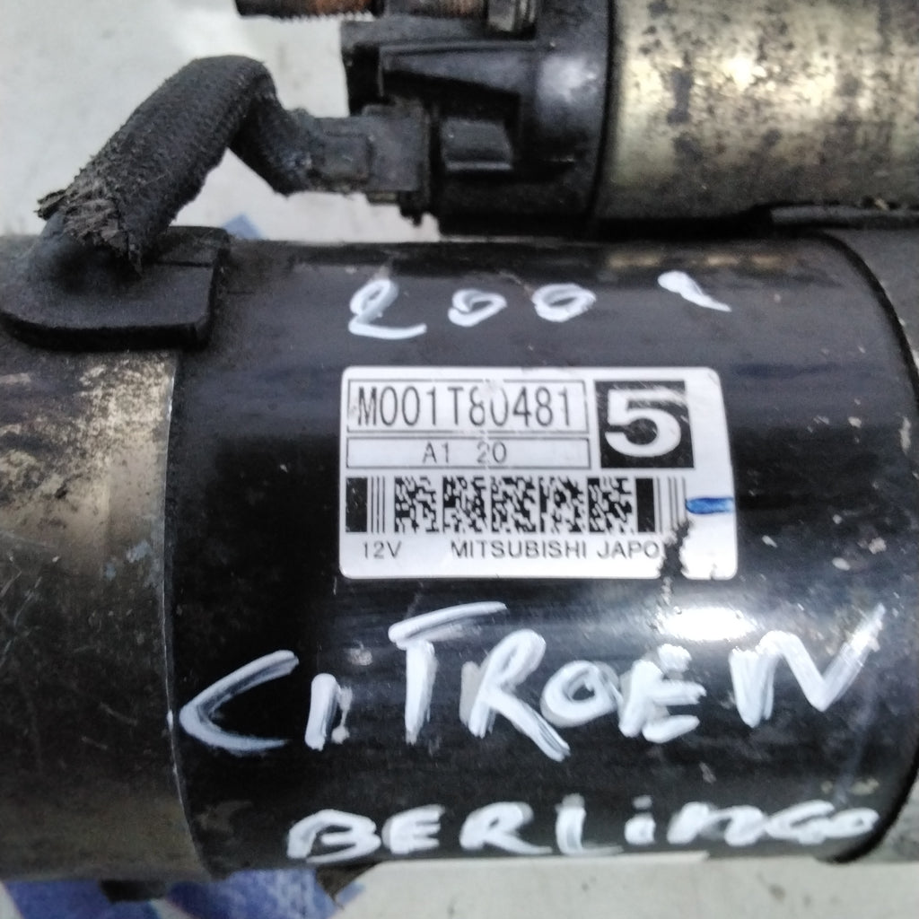 Citroen Berlingo 2.0 HDI starter motor year 2002 code: M001T80481(sf15p2)