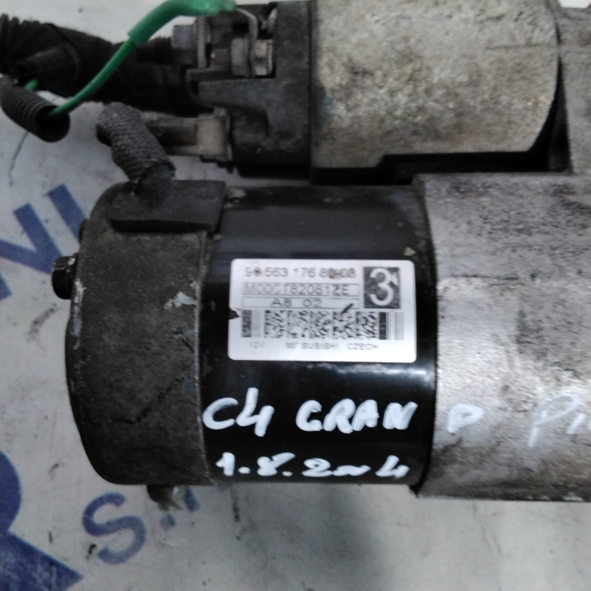 starter motor Citroen C4 Grand Picasso 1.8 diesel year 2004 code:965631768003