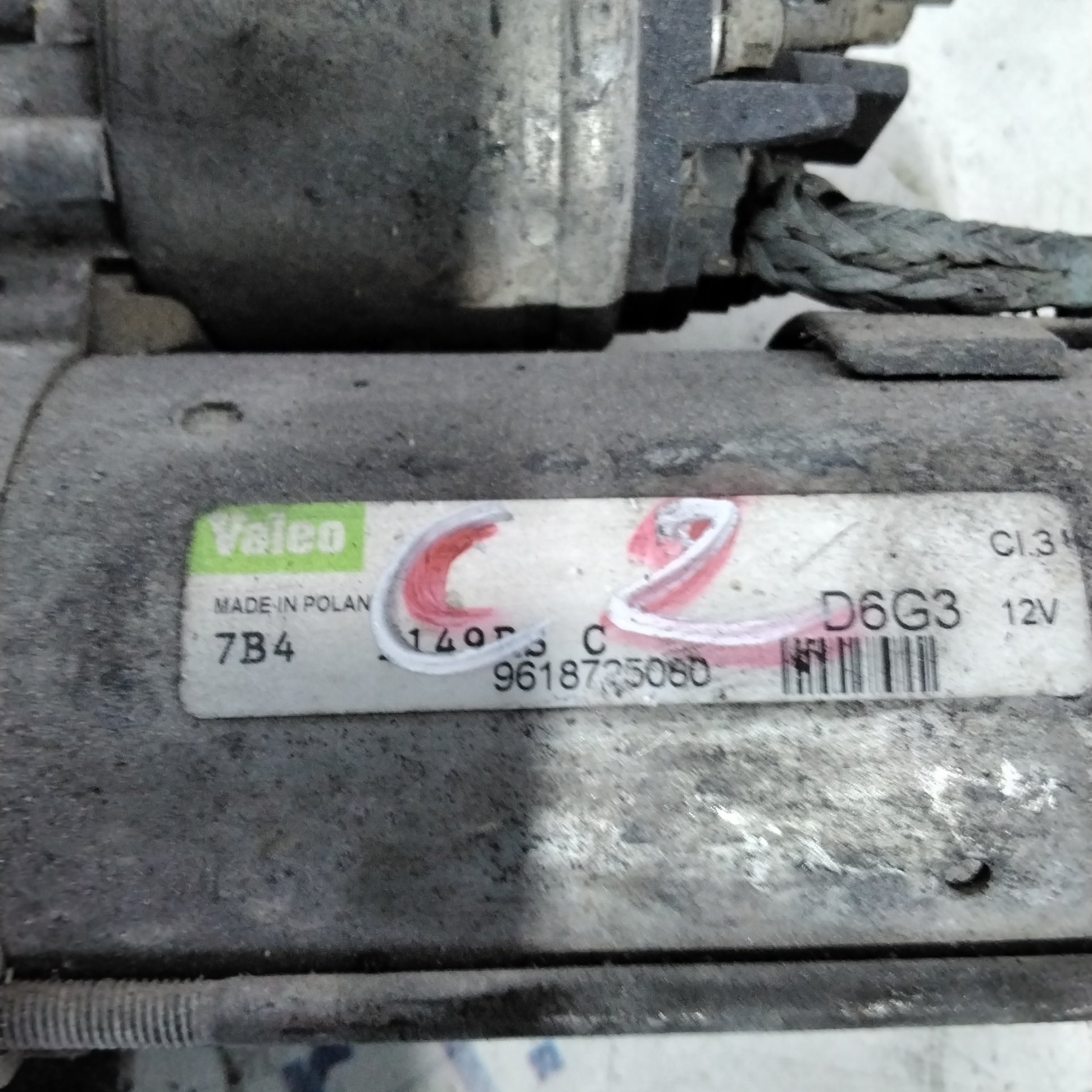 starter motor Citroen C2 1.1 /1.4 petrol year 2003 code:9618725080(sf15p2)