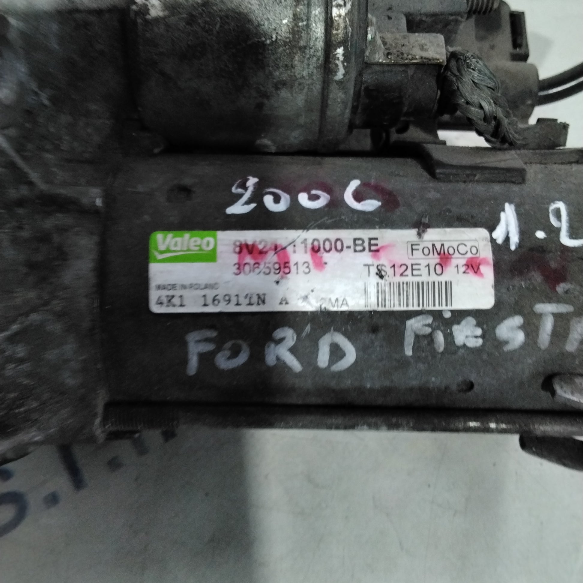 motorino di avviamento ford fiesta 1.2 benzina anno 2006 codice:30659513(sf15p2)