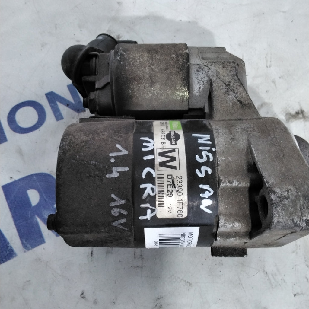 Nissan Micra 1.4 petrol starter motor year 2001 part number 233001F760