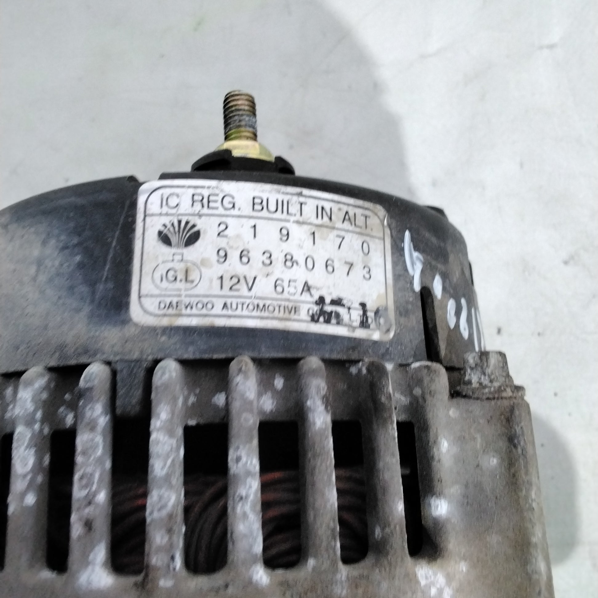 Alternatore daewoo matiz 800 benzina anno 2004 codice :96380673(sf15p5)