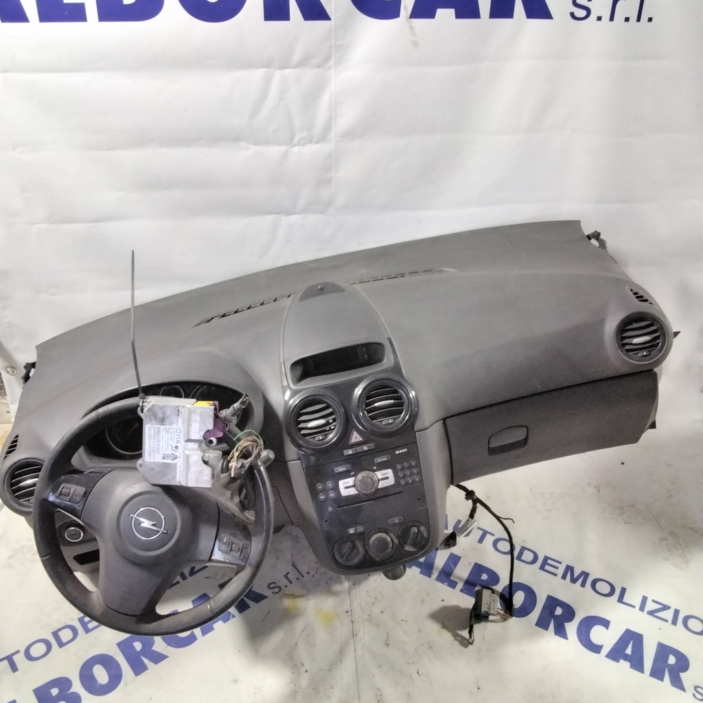 Dashboard complete with airbag and control unit Opel Corsa year 2010 (sf19p2)