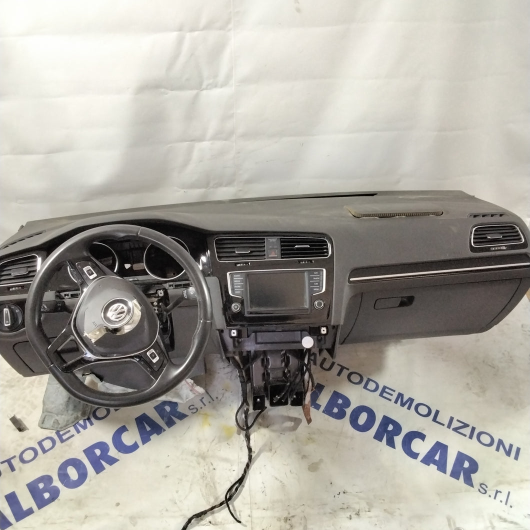 cruscotto volkswagen golf 7 1.6 tdi con airbag scoppiato  (sf19p3)