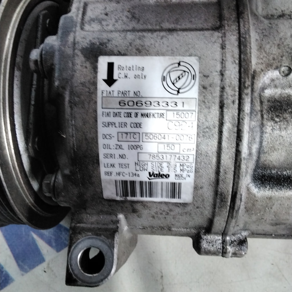 Compressore aria condizionata alfa romeo 159 1.9 jtdm anno 2006 codice:60693331 (sf14p2)