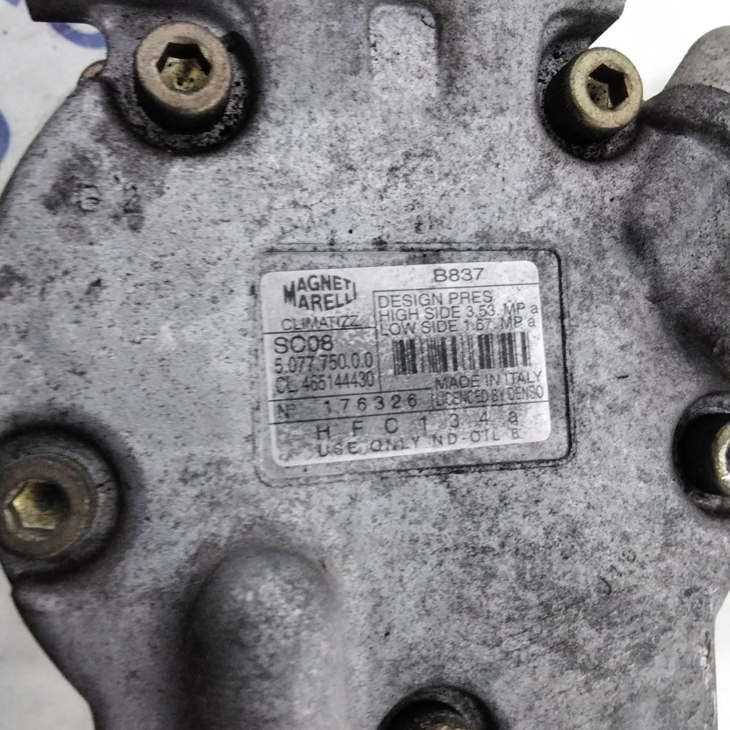 Fiat Brava 1.2 petrol air conditioning compressor, year 1998, code: 5077775000 (sf14p3)